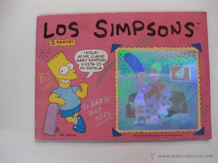 Colecionismo Cadernetas: ALBUM CROMOS.- LOS SIMPSONS. PANINI. CONTIENE 2/3 DELOS CROMOS. TOTAL 204 CROMOS..