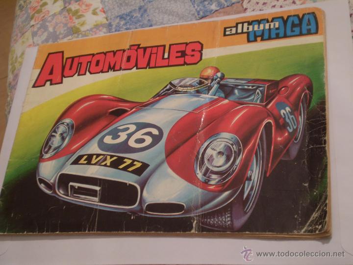 Colecionismo Cadernetas: ANTIGUO ALBUM MAGA.AUTOMOVILES.1972.CON 66 CROMOS.