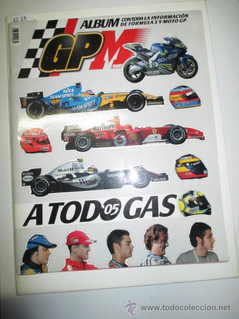 Coleccionismo &Aacute;lbumes: &Aacute;LBUM DE CROMOS  Gp Marca. A todo gas 0&middot;5