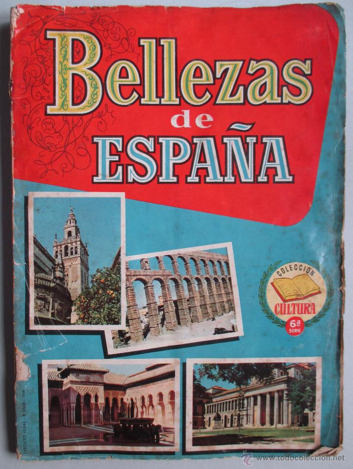 Collezionismo Album: BELLEZAS DE ESPA&Ntilde;A - ALBUM DE CROMOS - PRIMERA EDICI&Oacute;N - BRUGUERA 1959 - SOLO FALTA UN CROMO