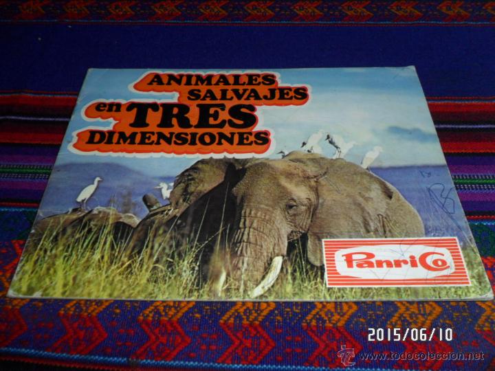 Collectable Incomplete Albums: ANIMALES SALVAJES EN TRES DIMENSIONES VAC&Iacute;O. PANRICO A&Ntilde;OS 70. REGALO COLECCI&Oacute;N MARIPOSAS INCOMPLETO.