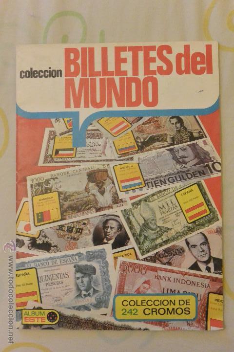 Colecionismo Cadernetas: ALBUM CROMOS COLECCION BILLETES DEL MUNDO
