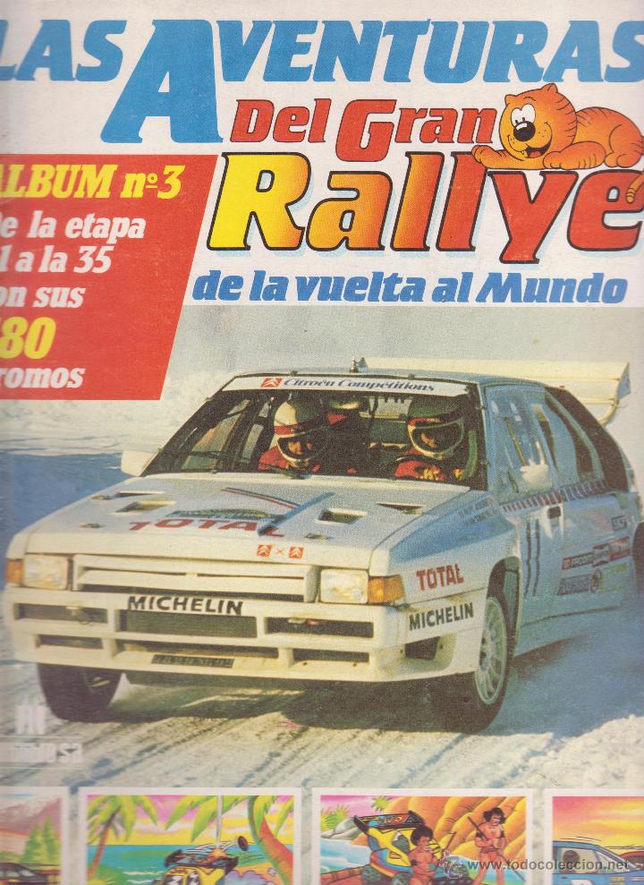 Collezionismo Album: LAS AVENTURAS DEL GRAN RALLYE DE LA VUELTA AL MUNDO -- 3R ALBUM -- CONTIENE 11 CROMOS