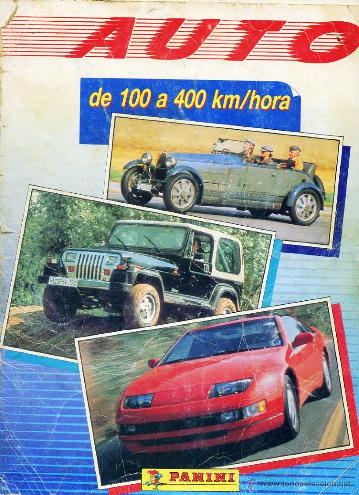 Collectable Incomplete Albums: Album Panini Auto de 100 a 400Km/h de 358 cromos,  tan s&oacute;lo le faltan 13. Album bien estructurado