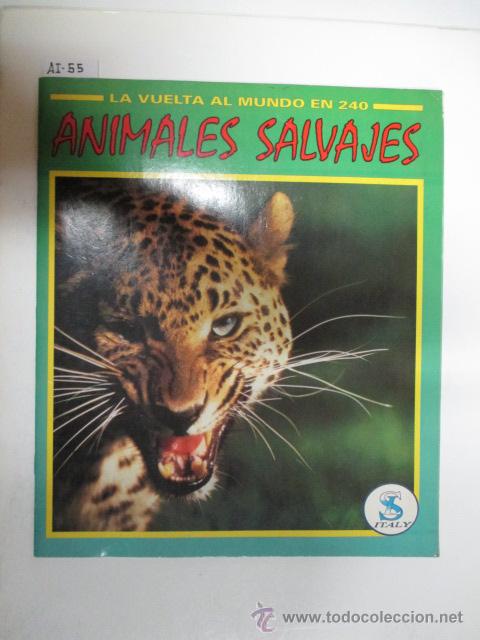 Collectionnisme Albums: &Aacute;LBUM DE CROMOS La vuelta al mundo en 240 animales salvajes