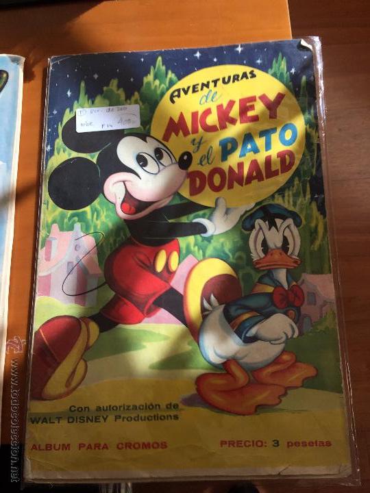 Colecionismo Cadernetas: aventuras de mickey y el pato donald 168 cromos en el album posiblidad buen estado se venden sueltos