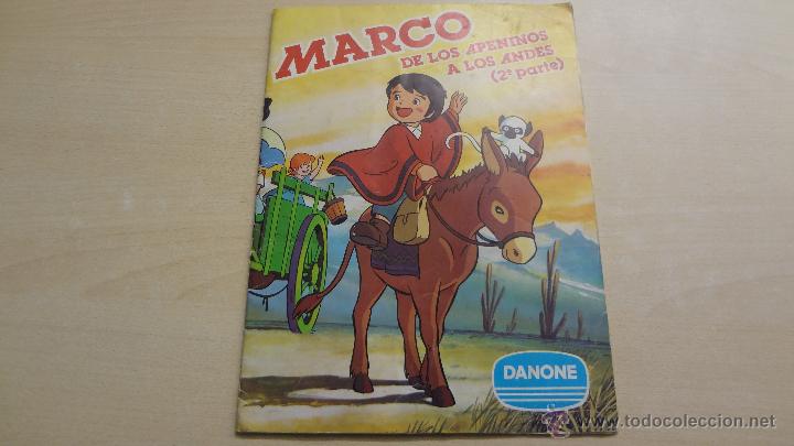 Collectable Incomplete Albums: ALBUM MARCO DE LOS APELINOS A LOS ANDES 2&ordf; PARTE.1977.DANONE.INCOMPLETO