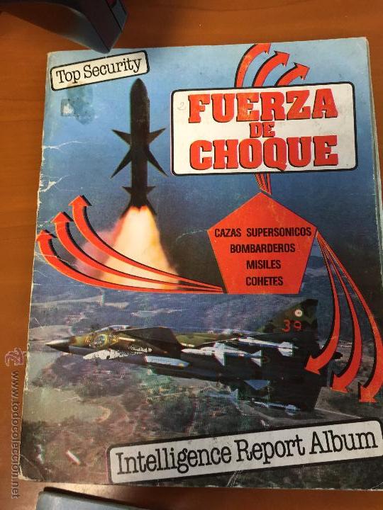 Colecionismo Cadernetas: fuerza de choque album con 81 cromos se venden sueltos