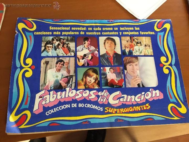 Colecionismo Cadernetas: fabulosos de la cancion album con 45 cromos se venden sueltos