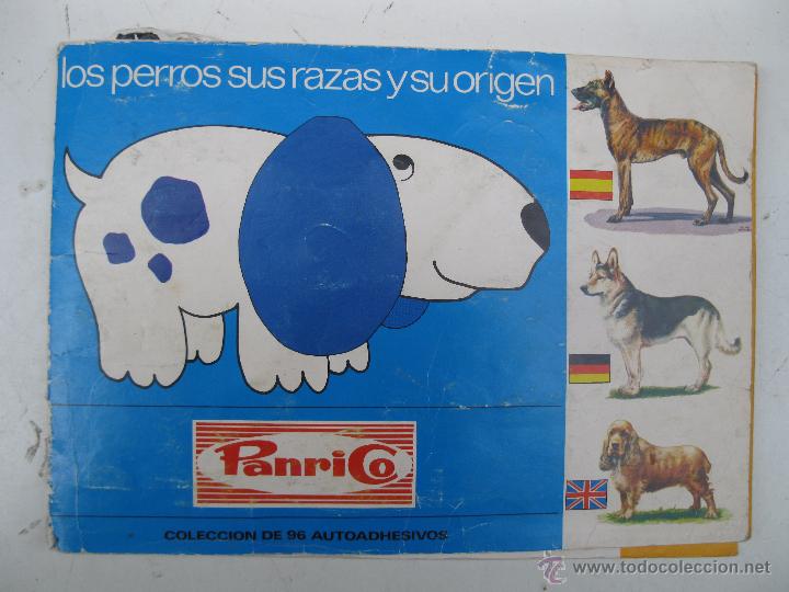 Collectable Incomplete Albums: &Aacute;LBUM DE CROMOS - LOS PERROS, SUS RAZAS Y SU ORIGEN - PANRICO - A&Ntilde;O 1972.