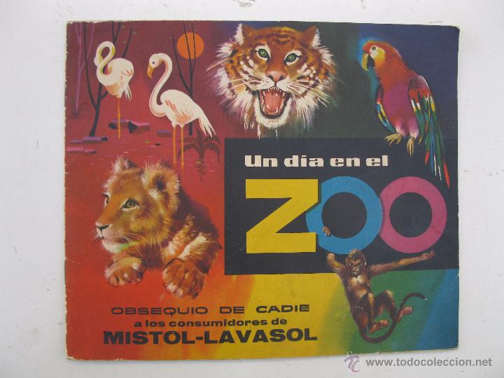 Collectable Incomplete Albums: &Aacute;LBUM DE CROMOS - UN DIA EN EL ZOO - MISTOL - LAVASOL - A&Ntilde;O 1961.