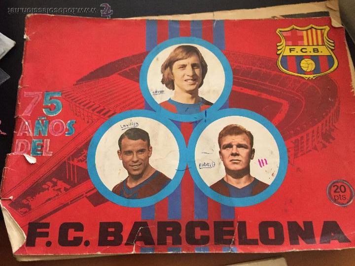 Collectable Incomplete Albums: 75 a&ntilde;os f.c. barcelona album con 105 cromos se venden suelto