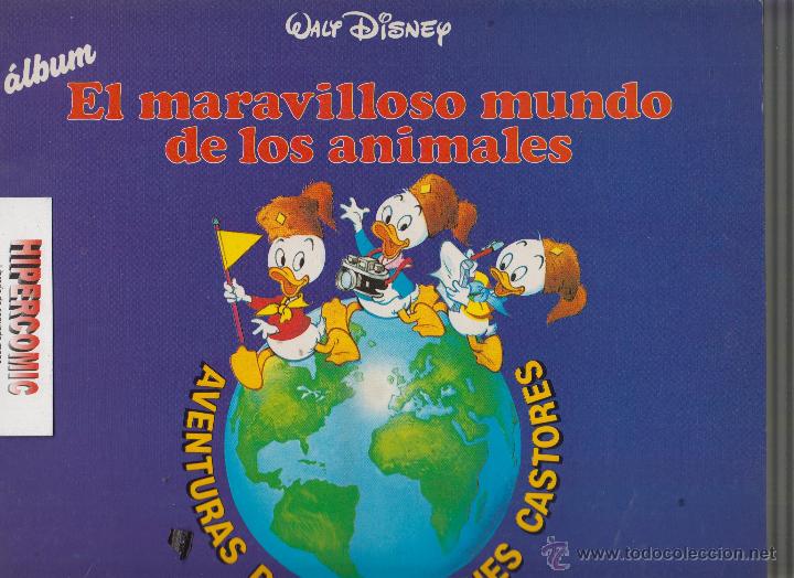 Collectable Incomplete Albums: ALBUM CROMOS EL MARAVILLOSO MUNDO DE LOS ANIMALES, JOVENES CASTORES, WALT DISNEY ( VACIO )