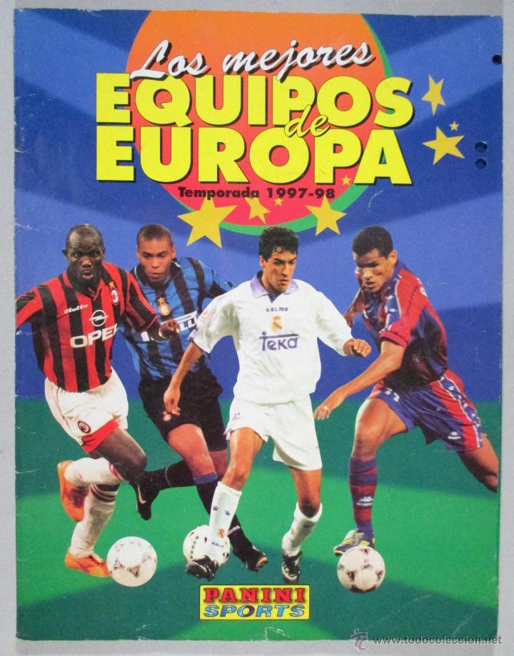 Collectionnisme Albums: LOS MEJORES EQUIPOS DE EUROPA 1997 - 98 , ALBUM DE CROMOS INCOMPLETO , PANINI