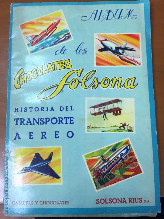 Collezionismo Album: HISTORIA DEL TANSPORTE AEREO ALBUM CON 158 CROMOS SE VENDEN SUELTOS
