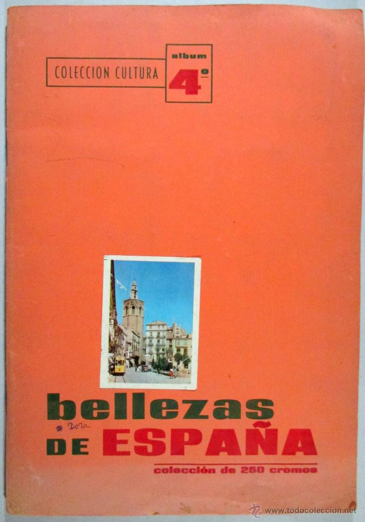 Collectable Incomplete Albums: BELLEZAS DE ESPA&Ntilde;A , ALBUM DE CROMOS , COLECCI&Oacute;N CULTURA N&ordm; 4 , CASI COMPLETO A FALTA DE 2 CROMOS