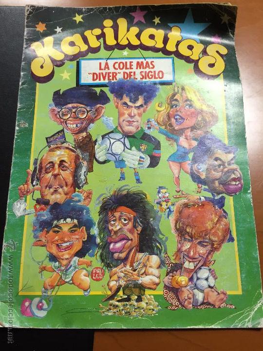 Collezionismo Album: karicatas album con 70 cromos se podia llegar a vender sueltos