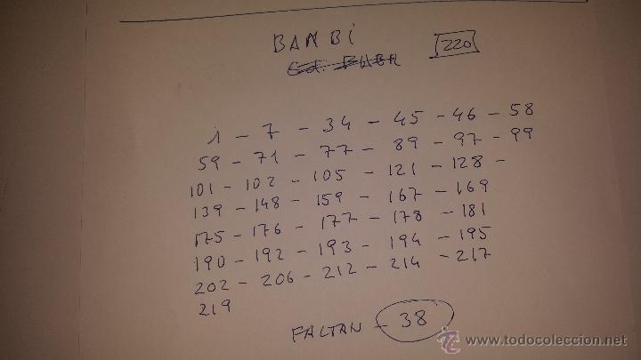 Coleccionismo &aacute;lbumes: BAMBI - Foto 5