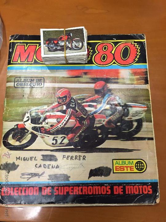 Collezionismo Album: moto 80 faltan 20 cromos se venden sueltos