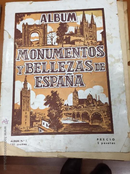 Collezionismo Album: MONUMENTOS Y BELLEZAS DE ESPA&Ntilde;A ALBUM 1 CON 49 CROMOS SE VENDEN SUELTOS