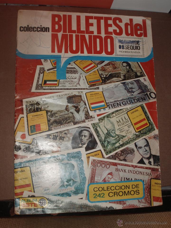 Collezionismo Album: ALBUM BILLETES DEL MUNDO FALTAN 12 CROMOS