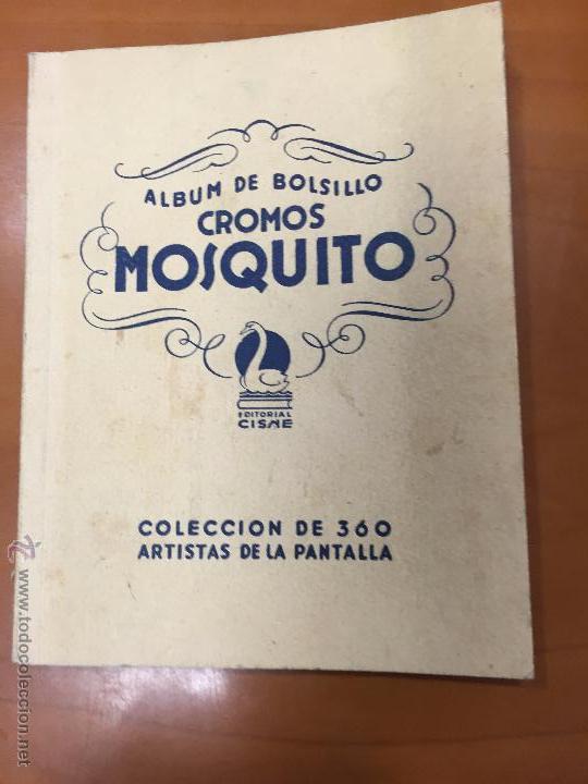 Collezionismo Album: ALBUM DE CROMOS MOSQUITO NUEVO CON 12 CROMOS