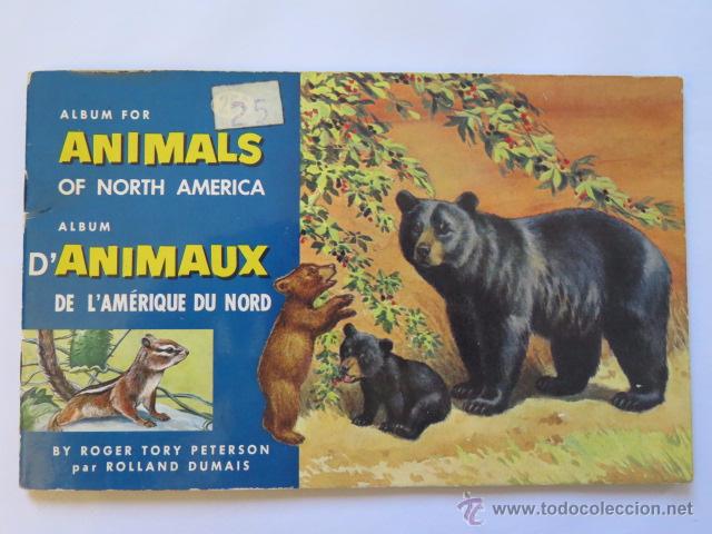 Colecionismo Cadernetas: &Aacute;lbum animales de Norte Am&eacute;rica. A&ntilde;o 1960. Vac&iacute;o