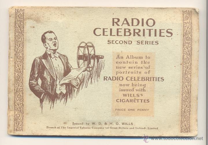 Coleccionismo &Aacute;lbumes: RADIO CELEBRITIES CELEBRIDADES DE LA RADIO. FALTA UN CROMO. 49 CROMOS. Cromos tabaco