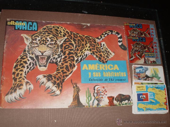 Coleccionismo &Aacute;lbumes: ALBUM AMERICA Y SUS HABITANTES MAS CROMOS Y SOBRES