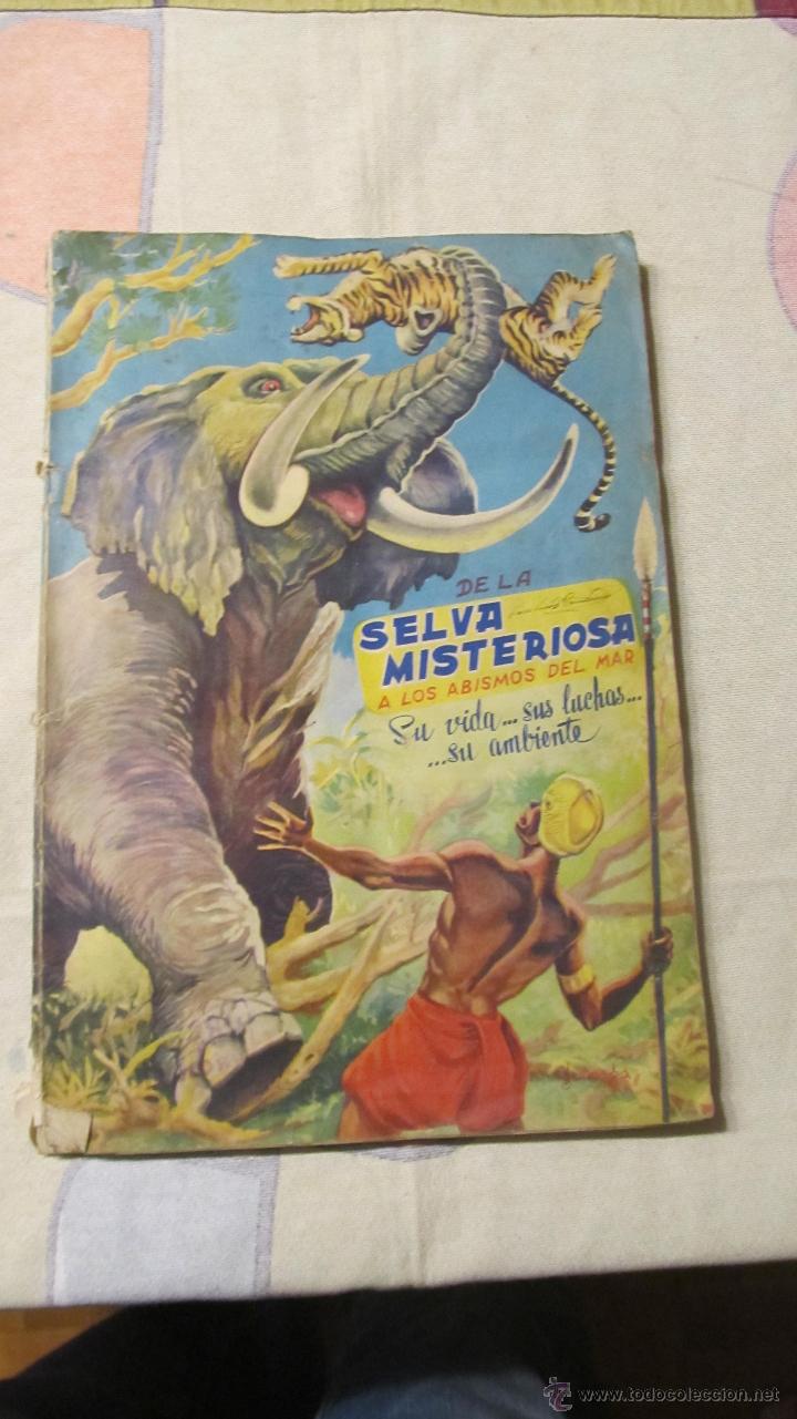 Coleccionismo &Aacute;lbumes: M69 ALBUM DE CROMOS DE LA SELVA MISTERIOSA A ... EDITORIAL FHER LE FALTAN 24 DE LOS 300 CROMOS REF 2
