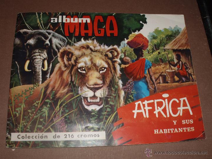 Collectable Incomplete Albums: ALBUM MAGA AFRICA Y SUS HABITANTES CASI COMPLETO FALTAN SOLO 3 CROMOS