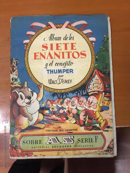 Sammeln Sammelalben: SIETE ENANITOS Y EL CONEJITO THUMPER ALBUM CON 257 CROMOS SE ESTUDIARIA VENDER SUELTOS BUEN ESTADO