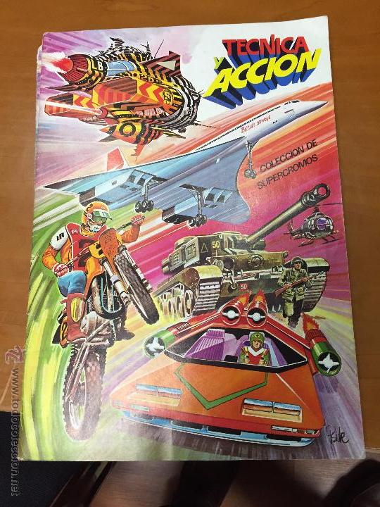 Collectable Incomplete Albums: tecnica y accion album con 158 cromos se venden sueltos