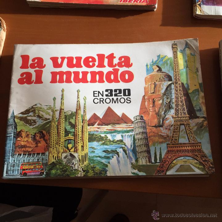 Collectable Incomplete Albums: LA VUELTA AL MUNDO EN 320 DIAS VACIO PLANCHA NUEVO