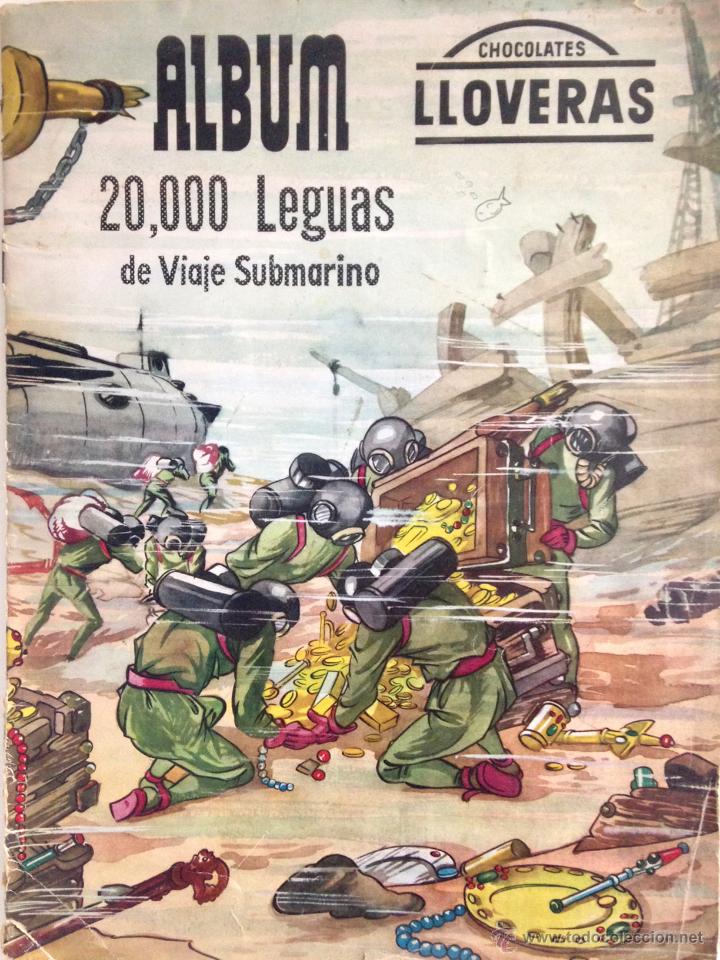 Collectionnisme Albums: Album 20000 leguas de Viaje Submarino de Chocolates Lloveras n&ordm; 2 a&ntilde;os 50 falta un cromo