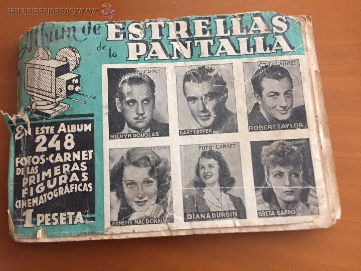 Collezionismo Album: ESTRELLAS DE LA PANTALLA GERPLA ALBUM CON 163 CROMOS SE VENDEN SUELTOS