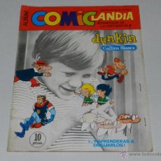 Coleccionismo Álbumes: ALBUM COMICLANDIA DUNKIN GALLINA BLANCA, ALBUM VACIO , PLANCHA , EDT BRUGUERA 1972