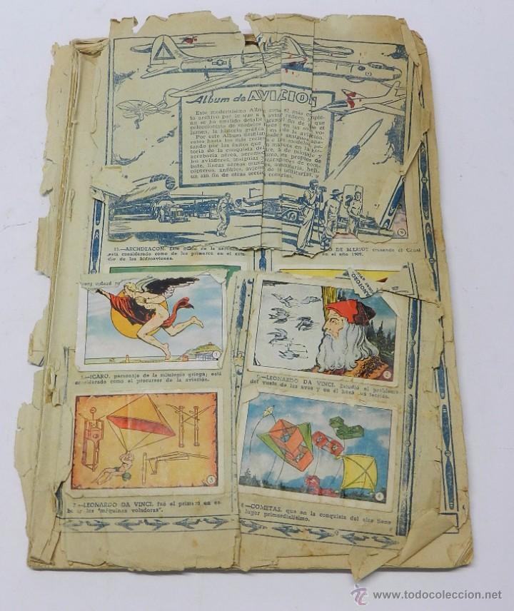 Collezionismo Album: ALBUM DE AVIACION DE 1900. EDICIONES CLIPER. SIN TAPAS, PERO APROVECHABLE PARA CROMOS, TIENE TODOS L