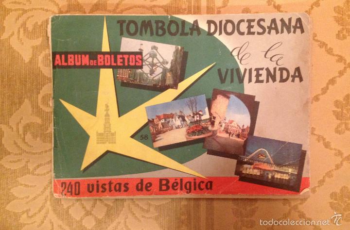 Colecionismo Cadernetas: Album de cromos - TOMBOLA DIOCESANA DE LA VIVIENDA - 240 Vistas de Belgica - Faltan 4 cromos