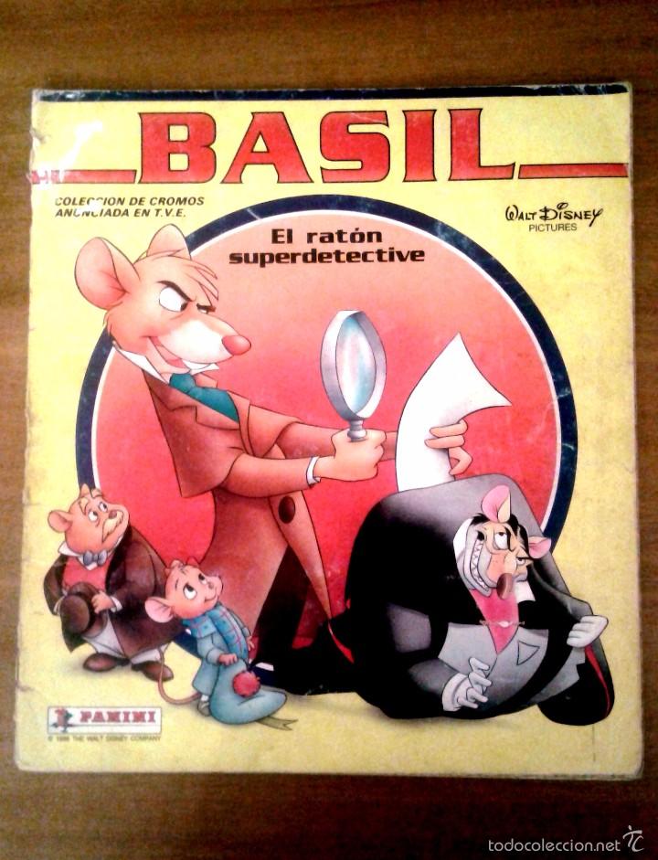 Colecionismo Cadernetas: ALBUM DE CROMOS: BASIL EL RATON SUPERDETECTIVE. 1986. PANINI