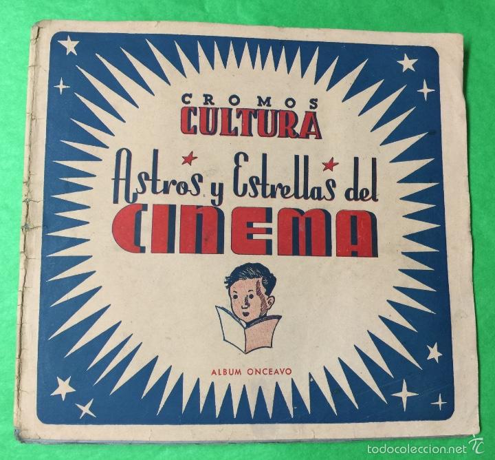 Collectionnisme Albums: &Aacute;lbum cromos cultura - astros y estrellas del cinema - &aacute;lbum onceavo - a&ntilde;o 1942 (Cine - artistas)