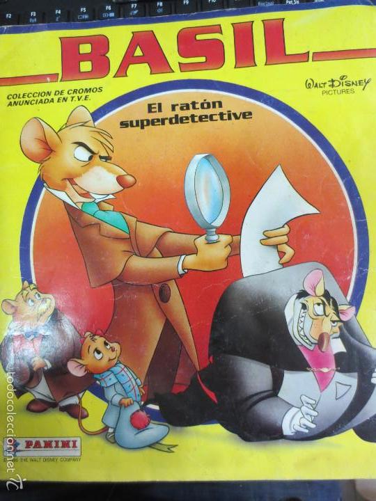Colecionismo Cadernetas: ALB&Uacute;M DE CROMOS EL RAT&Oacute;N SUPERDETECTIVE EDIT PANINI WALT DESNEY  A&Ntilde;O 1986