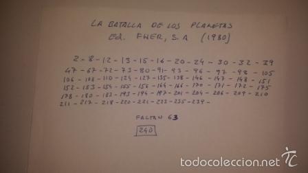 Coleccionismo &aacute;lbumes: LA BATALLA DE LOS PLANETAS - Foto 3