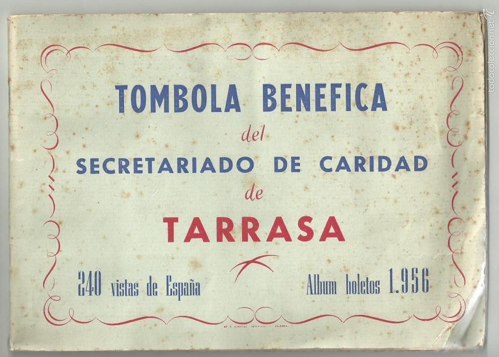 Coleccionismo &Aacute;lbumes: TOMBOLA BEN&Eacute;FICA DEL SECRETARIADO DE CARIDAD DE TARRASA 240 VISTAS DE ESPA&Ntilde;A 1956