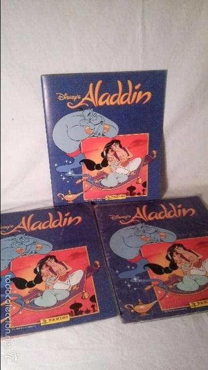 Colecionismo Cadernetas: 3 ALBUM ALBUNES DE CROMOS ALADIN ENTRAN LOS 3, BUEN ESTADO