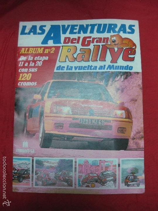 Collectionnisme Albums: ALBUM N&ordm; 2. LAS AVENTURAS DEL GRAN RALLYE DE LA VUELTA AL MUNDO. 1989. VER DESCRIPCION CROMOS