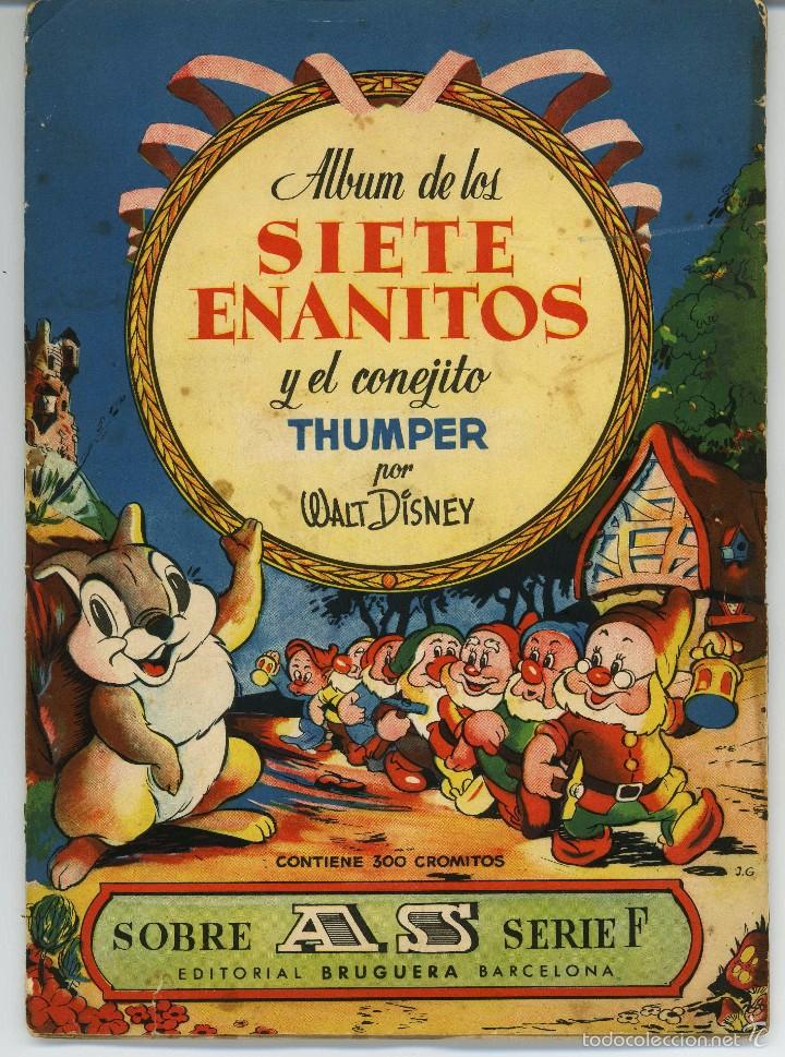 Collectionnisme Albums: Siete enanitos y el conejito Thumper. As Bruguera 1946