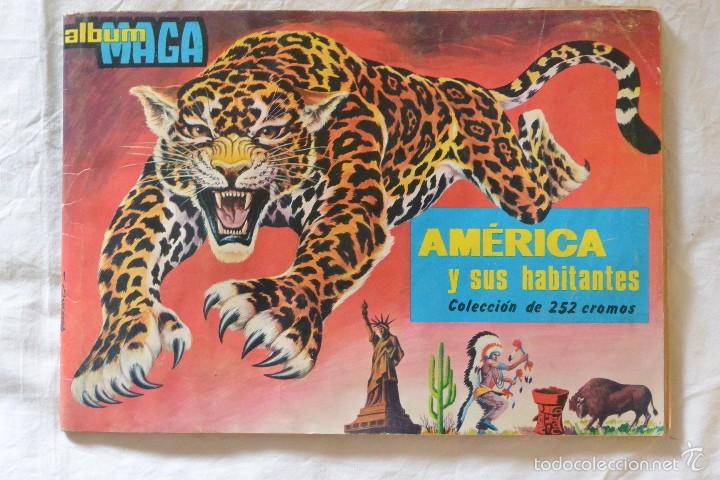 Collectionnisme Albums: ALBUM CROMOS AMERICA Y SUS HABITANTES MAGA