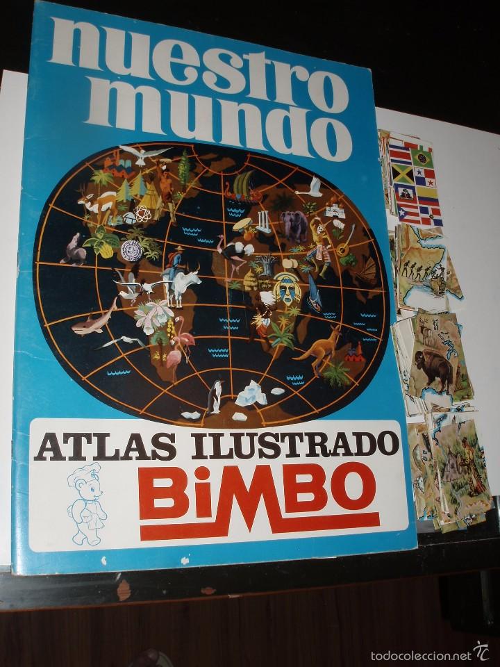 Collectable Incomplete Albums: ALBUM NUESTRO MUNDO NUEVO VACIO MAS MUCHOS CROMOS BIMBO A&Ntilde;OS 60