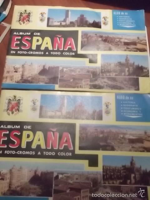 Collectable Incomplete Albums: LOTE DE 2 ALBUNES ESPA&Ntilde;A FOTO-CROMOS CON MUY POCOS CROMOS PERO EN MUY BUEN ESTADO,REGALADOS